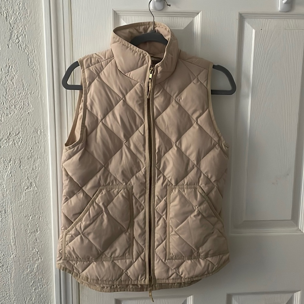 Tan JCrew Vest
